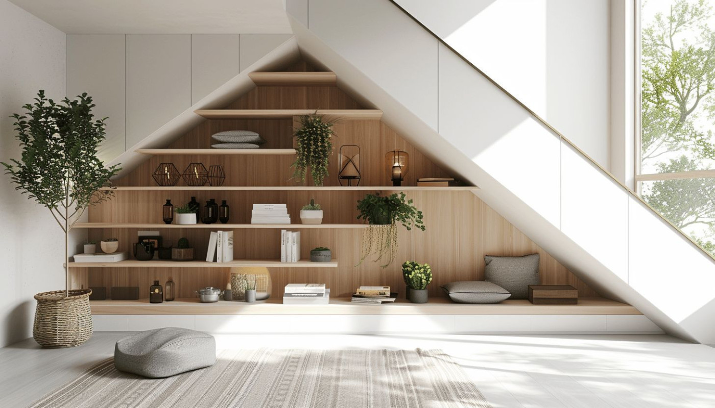Solutions de rangement sous escalier astuces pour maximiser l'espace